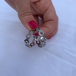 Coach Vintage SS Signature Hoop Earrings